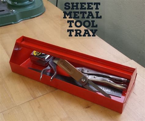 simple sheet metal tool box plans|sheet metal tool tray plans.